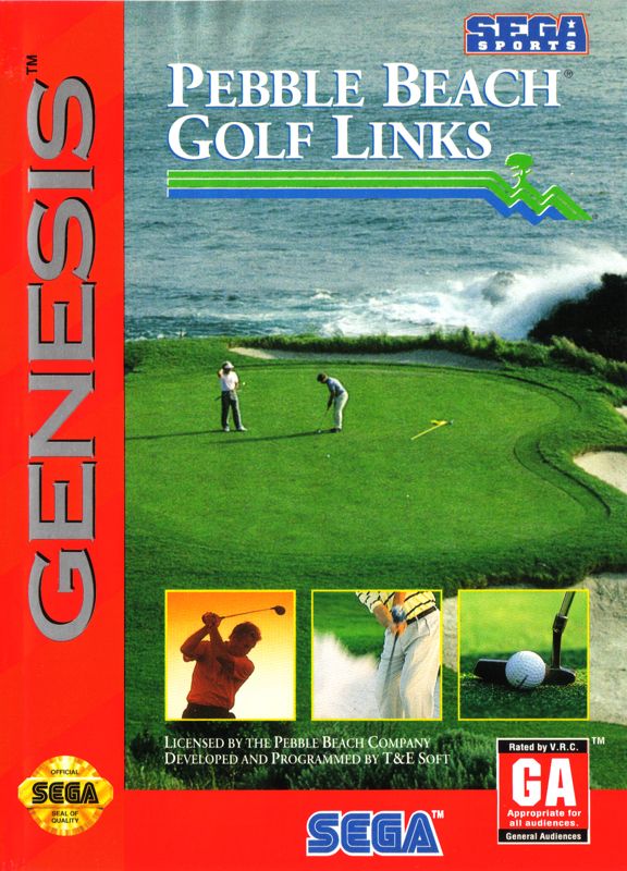 Pebble Beach Golf Links box art for Super Nintendo